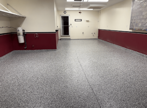 Hillsboro MO Floor Coating in a garage