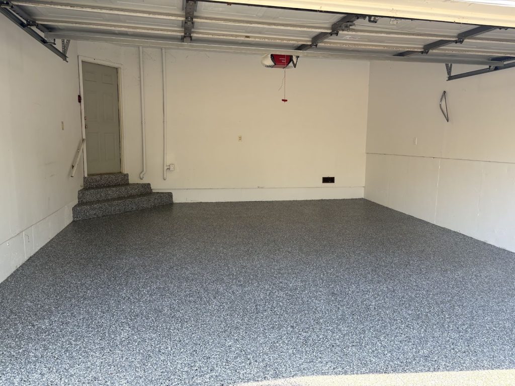 House Springs, MO Concrete Coating in a garage
