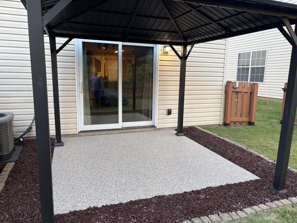 House Springs, MO Concrete Coating on an outdoor patio